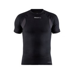 Koszulka kompresyjna Craft Active Extreme. Czarne bielizna termoaktywna Craft, na zimę, l, bez wzorów, z dzianiny, do biegania. Za 362.95 zł.
