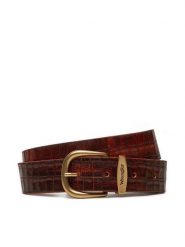 Wrangler Pasek Męski Alligator 112358333 Brązowy. Brązowe paski Wrangler, bez wzorów, ze skóry. Za 124.99 zł.