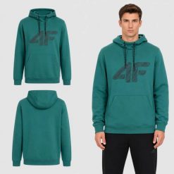 BLUZA MĘSKA DRESOWA 4F Z KAPTUREM Z NADRUKIEM M2133 KOLOR ZIELONY. Zielone bluzy z kapturem 4F, l, bez wzorów, z bawełny, z kapturem. Za 132.00 zł.