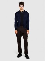 Sisley Kardigan 11BAS600J Granatowy Regular Fit. Niebieskie swetry rozpinane Sisley, m, bez wzorów, z syntetyku, bez kołnierzyka, bez ramiączek. Za 209.99 zł.