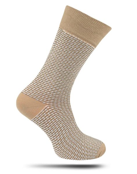 Bawełniane Skarpetki Chattier - Beżowe w Drobny Wzór. Brązowe skarpety Chattier, bez wzorów, z bawełny. Za 19.90 zł.