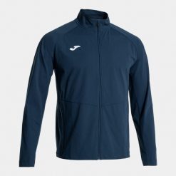 Kurtka z dresu Joma Doha II. Niebieskie kurtki Joma, l, bez wzorów, z dresówki, bez kaptura. Za 229.15 zł.