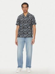 Michael Kors Koszula CS5405QHPL Czarny Relaxed Fit. Czarne koszule Michael Kors, m, bez wzorów, z bawełny, bez kołnierzyka, bez ramiączek. Za 379.99 zł.
