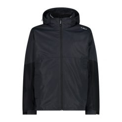 Wodoodporna kurtka 3 w 1 CMP. Czarne kurtki CMP, bez wzorów, bez kaptura. Za 506.50 zł.