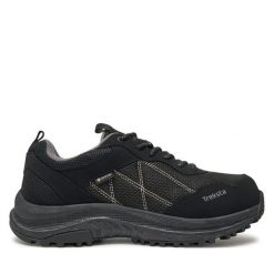 Trekkingi Treksta. Czarne buty trekkingowe Treksta, bez wzorów, z gore-texu, bez zapięcia. Za 219.99 zł.
