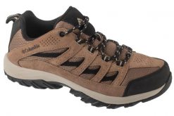 Buty trekkingowe męskie, Crestwood. Brązowe buty turystyczne Columbia, bez wzorów, z materiału, przed kostkę, bez zapięcia, trekkingowe. Za 351.15 zł.