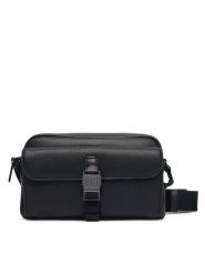 Calvin Klein Saszetka Emblem Hw Camera Bag LV04D3505G Czarny. Czarne saszetki i nerki CALVIN KLEIN, bez wzorów, ze skóry. Za 409.99 zł.