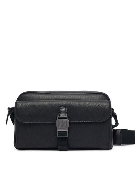 Calvin Klein Saszetka Emblem Hw Camera Bag LV04D3505G Czarny. Czarne saszetki i nerki CALVIN KLEIN, bez wzorów, ze skóry. Za 409.99 zł.