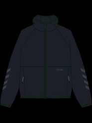 Hummel hmlACTIVE WINDBREAKER Kurtka z zamkiem lekka odporna na wiatr. Czarne kurtki Hummel, xl, bez wzorów, z poliamidu, bez kaptura. Za 332.50 zł.