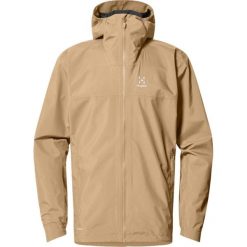 Kurtka turystyczna Haglöfs. Brązowe kurtki Haglöfs, bez wzorów, bez kaptura. W wyprzedaży za 694.85 zł.