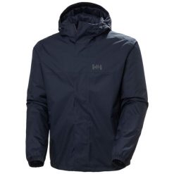 Kurtka wodoodporna z kapturem Helly Hansen Vancouver Fleece Lined. Niebieskie kurtki przeciwdeszczowe Helly Hansen, m, bez wzorów, z polaru, z kapturem. W wyprzedaży za 575.50 zł.