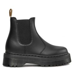 Sztyblety Dr. Martens. Czarne sztyblety Dr. Martens, bez wzorów, bez obcasa, bez zapięcia. Za 879.99 zł.