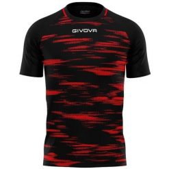 T-shirt Sportowy Givova Pixel 2XS Czarny-Czerwony Unisex. Czarne t-shirty sportowe Givova, bez wzorów, bez ramiączek, do piłki nożnej. Za 140.99 zł.