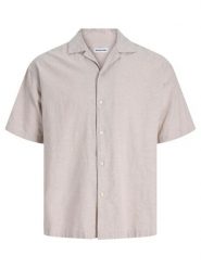 Jack & Jones Koszula Breeze 12288594 Beżowy Relaxed Fit. Brązowe koszule Jack & Jones, m, bez wzorów, z bawełny, bez kołnierzyka, bez ramiączek. Za 119.99 zł.
