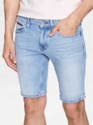 Tommy Jeans Szorty jeansowe Scanton DM0DM16151 Niebieski Slim Fit. Niebieskie szorty Tommy Jeans, m, bez wzorów, z bawełny. Za 369.99 zł.