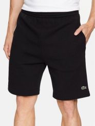 Lacoste Szorty sportowe GH9627 Czarny Regular Fit. Czarne krótkie spodenki sportowe LACOSTE, m, bez wzorów, z bawełny. Za 219.99 zł.