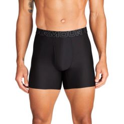Bokserki męskie Under Armour PERFORMANCE TECH MESH -SOLID 6 IN 3PK. Czarne bokserki Under Armour, m, bez wzorów, z meshu. Za 199.99 zł.
