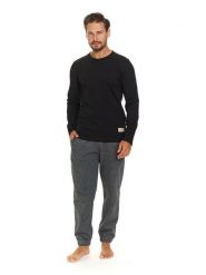 Doctor Nap Piżama w kolorze szaro-czarnym rozmiar: XXL. Czarne piżamy Doctor Nap, xxl, bez wzorów, z bawełny, bez ramiączek. Za 167.99 zł.