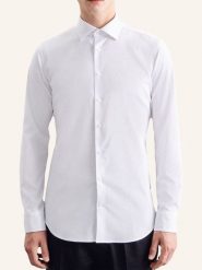 Seidensticker Koszula - Slim fit - w kolorze białym rozmiar: 44. Białe koszule Seidensticker, bez wzorów, bez kołnierzyka, bez ramiączek. Za 141.19 zł.