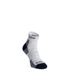 Skarpety turystyczne męskie Bridgedale Hike Lightweight Performance Ankle. Szare skarpety Bridgedale, m, bez wzorów, bez kołnierzyka, bez ramiączek. Za 88.19 zł.