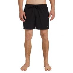Szorty kąpielowe dla Mężczyzn EVERYDAY SOLID VOLLEY 15". Czarne kąpielówki Quiksilver, m, bez wzorów, z poliesteru, sportowe. Za 129.99 zł.