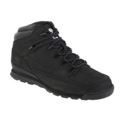 Buty trekkingowe męskie Timberland Euro Rock Wr Basic. Czarne trekkingi Timberland, bez wzorów, z materiału, bez zapięcia. Za 643.00 zł.