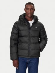 Calvin Klein Jeans Kurtka puchowa LV04RC518G Czarny Regular Fit. Czarne kurtki Calvin Klein Jeans, m, bez wzorów, z jeansu, bez kaptura. Za 1,099.00 zł.