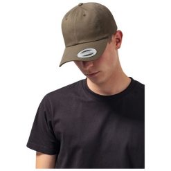 Czapka Flexfit low profile cotton twill. Brązowe czapki z daszkiem FLEXFIT, bez wzorów, z bawełny. Za 68.15 zł.