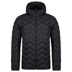 LOAP Itemo lekka męska kurtka zimowa, odpychająca wodę. Czarne kurtki narciarskie i snowboardowe YOA, m, bez wzorów, narciarskie. Za 184.40 zł.