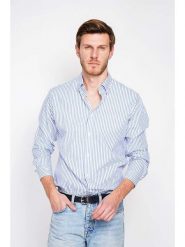 William de Faye Koszula w kolorze niebiesko-białym rozmiar: 48. Białe koszule William de Faye, bez wzorów, z bawełny, bez kołnierzyka, bez ramiączek. Za 143.99 zł.