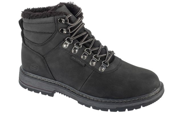 Trapery męskie, Corado - Memphis. Czarne trapery Skechers, z materiału, bez zapięcia. Za 462.75 zł.