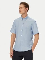 BOSS Koszula H-Liam 50560404 Niebieski Regular Fit. Niebieskie koszule Boss, m, bez wzorów, z bawełny, bez kołnierzyka, bez ramiączek. Za 499.99 zł.