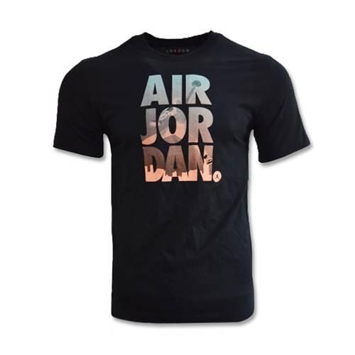 Koszulka sportowa męska Nike Air Jordan Jumpman Jmc. Czarne t-shirty sportowe Nike, bez wzorów, z bawełny, bez ramiączek, na fitness i siłownię. Za 149.00 zł.