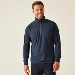 Polar roboczy męski Nagate Half Zip. Niebieskie bluzy z polaru Regatta, m, bez wzorów, z polaru, bez kaptura. Za 169.99 zł.