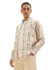 Tom Tailor Koszula 1034893 Zielony. Zielone koszule Tom Tailor, m, bez wzorów, z bawełny, bez kołnierzyka, bez ramiączek. Za 149.99 zł.