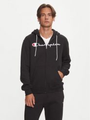 Champion Bluza 219205 Czarny Regular Fit. Czarne bluzy Champion, m, bez wzorów, z syntetyku, bez kaptura. Za 319.99 zł.