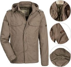 Surplus Surplus Kurtka Zimowa Airborne Olive L. Zielone kurtki Surplus, na zimę, l, bez wzorów, bez kaptura. Za 306.95 zł.