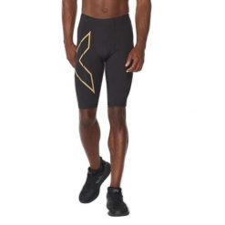 Szorty kompresyjne 2XU Light Speed. Czarne krótkie spodenki sportowe 2XU, l, bez wzorów, z lycry. Za 370.50 zł.
