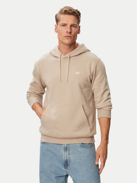 Adidas Bluza Trefoil Essentials KS9805 Beżowy jasny Regular Fit. Brązowe bluzy Adidas, m, bez wzorów, z bawełny, bez kaptura. Za 239.99 zł.