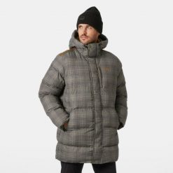Długa kurtka z kapturem Helly Hansen Alby. Brązowe kurtki Helly Hansen, m, bez wzorów, z puchu, z kapturem. W wyprzedaży za 1,278.95 zł.