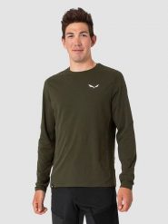 Salewa Koszulka funkcyjna "Pedroc Dry" w kolorze oliwkowym rozmiar: XXL. Zielone t-shirty sportowe Salewa, bez wzorów, z materiału, bez ramiączek, outdoorowe. Za 249.95 zł.
