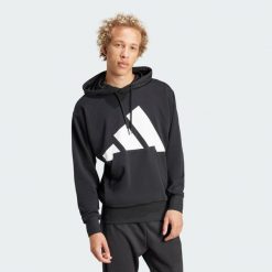 Bluza z kapturem Essentials Big Logo French Terry. Białe bluzy Adidas, m, bez wzorów, z materiału, z kapturem. W wyprzedaży za 179.25 zł.
