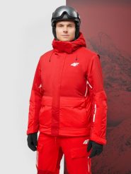 4F Kurtka narciarska membrana Dermizax 20000 męska - czerwona S. Czerwone kurtki narciarskie i snowboardowe 4F, m, bez wzorów, z materiału, narciarskie, Dermizax. W wyprzedaży za 999.99 zł.