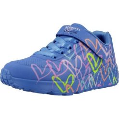 Buty SKECHERS UNO LITE LOVE LEVITATE Niebieski. Niebieskie buty trekkingowe Skechers, bez wzorów, z syntetyku, bez zapięcia. Za 302.99 zł.