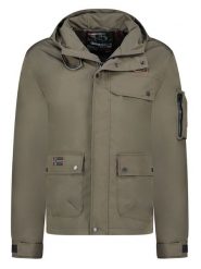 Geographical Norway Kurtka przejściowa "Bakirou" w kolorze khaki rozmiar: L. Brązowe kurtki Geographical Norway, l, bez wzorów, bez kaptura. Za 191.45 zł.