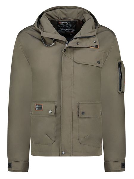Geographical Norway Kurtka przejściowa "Bakirou" w kolorze khaki rozmiar: L. Brązowe kurtki Geographical Norway, l, bez wzorów, bez kaptura. Za 191.45 zł.