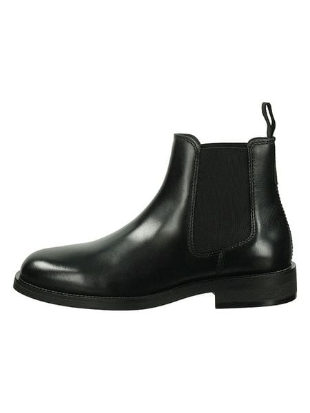 GANT Footwear Skórzane sztyblety "Rizmood" w kolorze czarnym rozmiar: 40. Czarne sztyblety GANT Footwear, bez wzorów, bez obcasa, bez zapięcia. Za 347.44 zł.