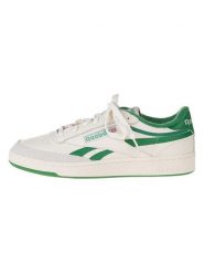 Reebok Skórzane sneakersy "Club C Revenge Vintage" w kolorze biało-zielonym rozmiar: 40,5. Białe buty sportowe casual Reebok, bez wzorów, bez zapięcia. Za 268.49 zł.