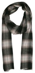 Szalik Czarno-Szary w Kratkę, Miękki, Firmy V.Fraas -Cashmink- Elegancki, Męski. Szare szaliki V. Fraas, bez wzorów, z materiału. Za 65.00 zł.
