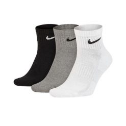Lekkie Skarpety Do Kostki Unisex Dla Dorosłych (zestaw 3 Sztuk). Brązowe skarpety Nike, bez wzorów. Za 81.99 zł.